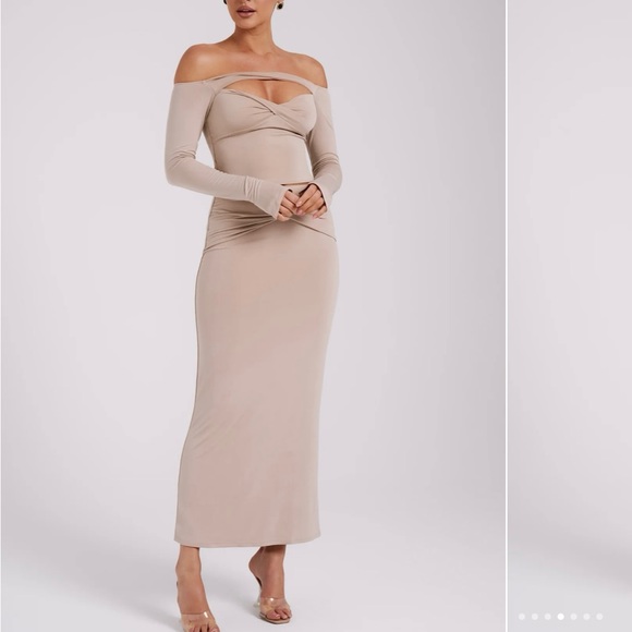 Meshki CERI MIDI SKIRT & OFF SHOULDER LONG SLEEVE TOP SET - Picture 3 of 6